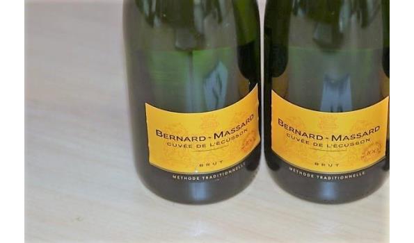 3 flessen mouserende wijn BERNARD-MASSARD Brut